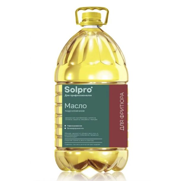 Масло подсолнечное SolPro для фритюра, 5л